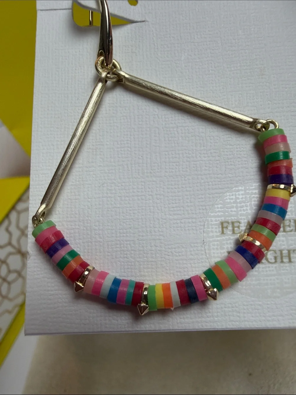 Kendra Scott Multicolor Beaded Gold-Tone Hoop Earrings